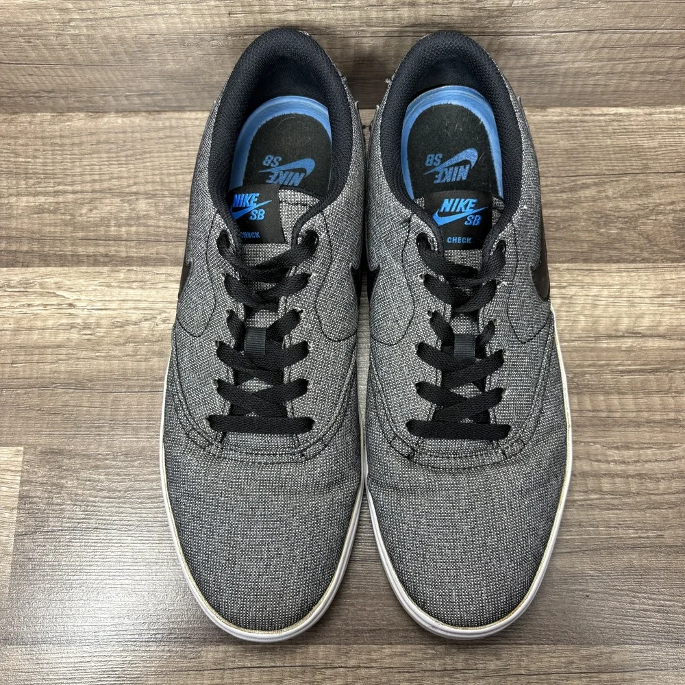 Nike SB Check Gray Black Mens US Size 10 EUR 44 843896-004 Sneakers - Picture 8 of 10